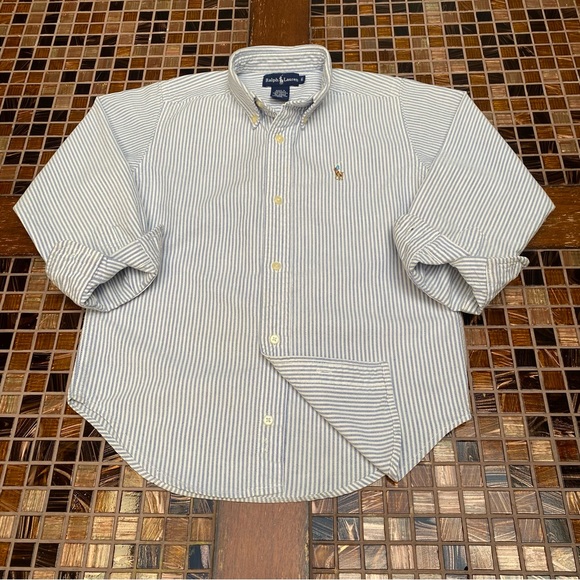 Ralph Lauren Other - Ralph Lauren Boys Oxford Stripe Shirt